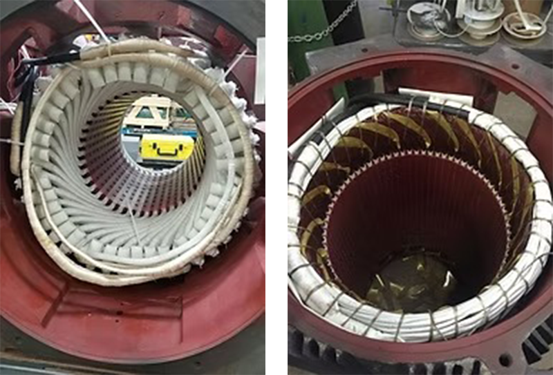 AC electric motor rewinding and rebuilding